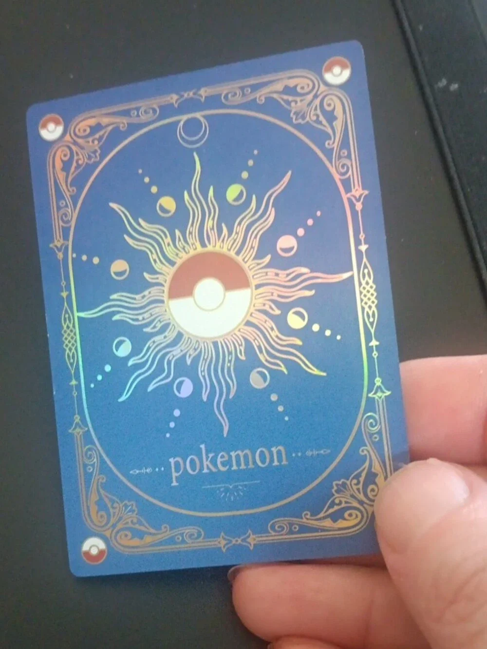 Pokemon The Emperor AR Card - Gold, Blue, Purple